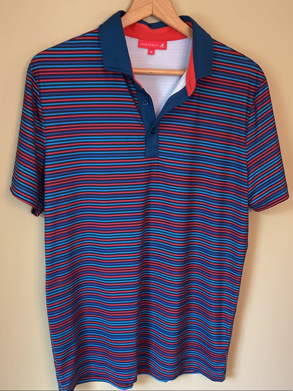 Redvanly Admiral Stripe polo Golf Performance Size M